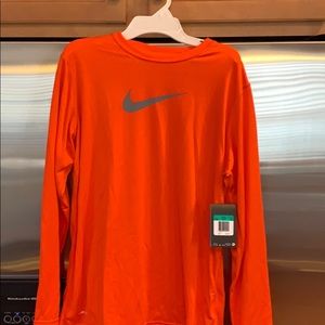 Nike Dri-fit orange youth XL long sleeve shirt